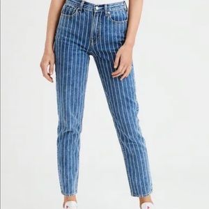 American eagle striped jeans